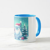 Schattigee kerst/winteryeti mok (Voorkant rechts)