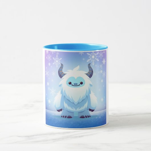 Schattigee kerst/winteryeti mok (Midden)