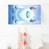 Schattigee kerst/winteryeti spandoek (Insitu)