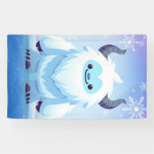 Schattigee kerst/winteryeti spandoek (Horizontaal)