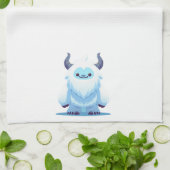 Schattigee kerst/winteryeti theedoek (Gevouwen)