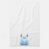 Schattigee kerst/winteryeti theedoek (Verticaal)