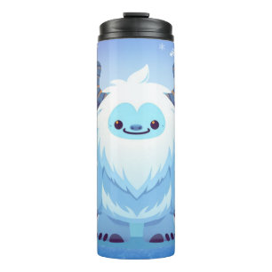 Schattigee kerst/winteryeti thermosbeker