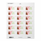 Schattigee Kerst Xmas Rendier Gift Label Sticker (Full Sheet)