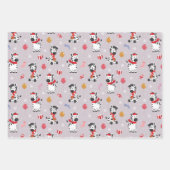 Schattigee kerst Zebra en vrienden Inpakpapier Vel (Voorkant 2)