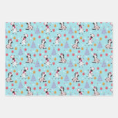 Schattigee kerst Zebra en vrienden Inpakpapier Vel (Voorkant)