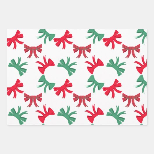 Schattigee kerstbogen inpakpapier vel (Voorkant 3)