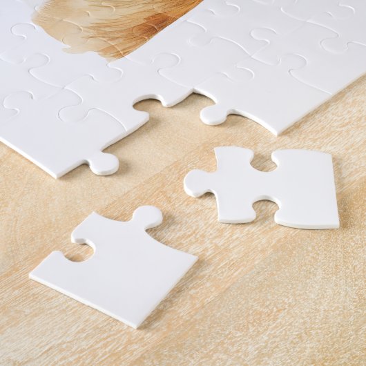 Schattigee Kerstbokser Hond Met Kerstmuts Legpuzzel (Zijkant)