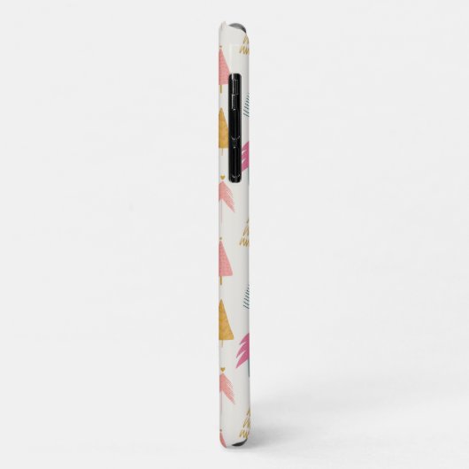 Schattigee kerstbomen Blush Pink Pattern Case-Mate iPhone Case (Achterkant/links)