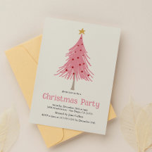Schattigee kerstbomen Blush Pink Pattern Party