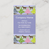 Schattigee kerstbomen cadeau Label-Visitekaartjes Visitekaartje (Achterkant)