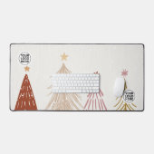 Schattigee Kerstbomen Desk Mat Muismat (Keyboard & Muis)