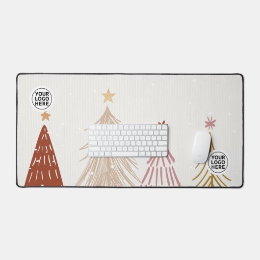 Schattigee Kerstbomen Desk Mat Muismat (Keyboard & Muis)