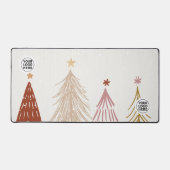 Schattigee Kerstbomen Desk Mat Muismat (Voorkant)