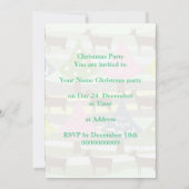 Schattigee kerstbomen en hertenvakantie-uitnodigin kaart (Achterkant)