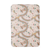 Schattigee kerstboom Alien Rainbow vakantiepatroon Badmat (Voorkant Verticaal)