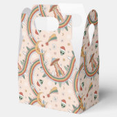 Schattigee kerstboom Alien Rainbow vakantiepatroon Bedankdoosjes (Geopend)