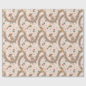 Schattigee kerstboom Alien Rainbow vakantiepatroon Cadeaupapier (Vlak)