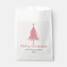 Schattigee kerstboom blush roze feest bedankzakje