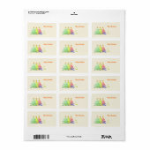 Schattigee kerstboom cadeau Label label (Full Sheet)
