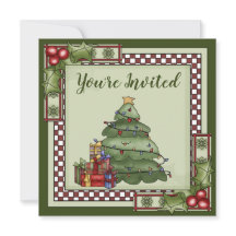 Schattigee kerstboom, cadeaus en Holly Holiday Par