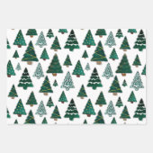 Schattigee kerstboom cadeauverpakking - 3 vellen p (Voorkant 2)