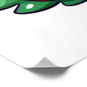 Schattigee kerstboom karakter Ornamenten Poster (Hoek)