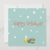 Schattigee kerstboom | Kerstfeest Kaart (Achterkant)