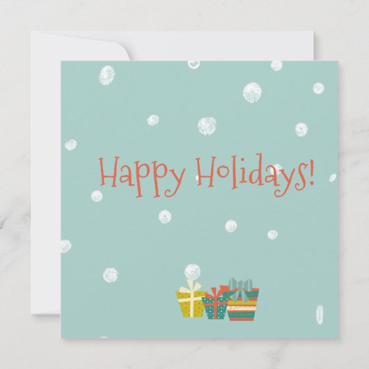 Schattigee kerstboom | Kerstfeest Kaart (Achterkant)