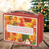Schattigee Kerstboom Kinder Foto Metal Lunchbox