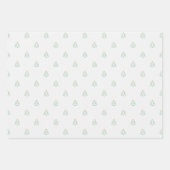 Schattigee kerstboom op wit inpakpapier vel (Voorkant 3)