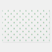 Schattigee kerstboom op wit inpakpapier vel (Voorkant)