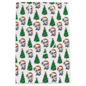 Schattigee kerstboom panda rode kerstmuts medium cadeauzakje (Voorkant)