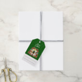 Schattigee kerstboom trio lelijke kersttrui cadeaulabel (Met Touw)