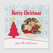 Schattigee kerstboom vakantiemagnet (Voorkant)