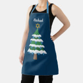 Schattigee kerstboom van Hanukkah Schort (Insitu)