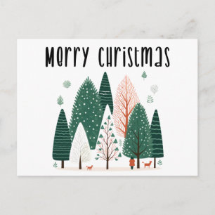 Schattigee Kerstboom Woodland Familievakantie Briefkaart