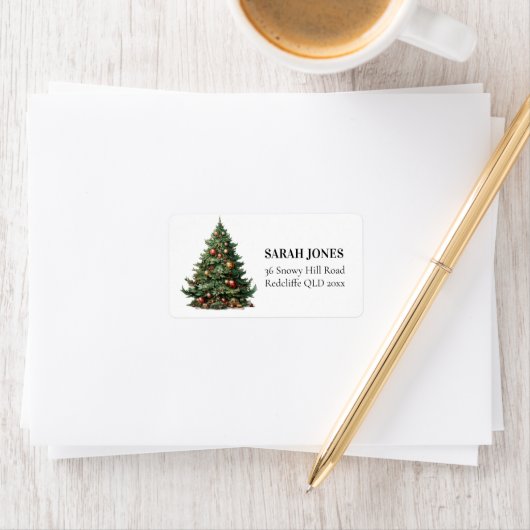  Schattigee kerstboomwensen Etiket (Insitu)