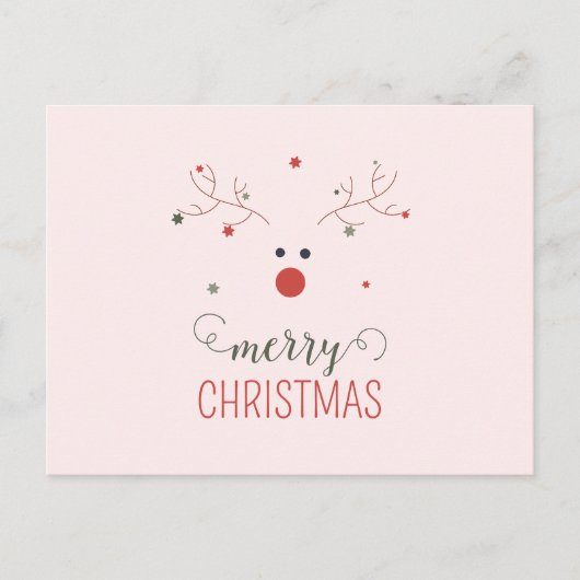 Schattigee kerstbrief naar Santa North Pole Feestdagenkaart (Voorkant)