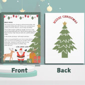 Schattigee kerstbrief voor kinderen