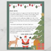 Schattigee kerstbrief voor kinderen (Voorkant)