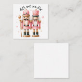 Schattigee kerstbriefjes notitiekaartje (Voorkant / Achterkant)