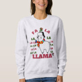 Schattigee kerstcadeaus, Funny Fa La Llama Humor Trui (Voorkant)
