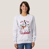 Schattigee kerstcadeaus, Funny Fa La Llama Humor Trui (Voorkant volledig)