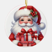 Schattigee Kerstcadeau's Naam en datum toevoegen Keramisch Ornament (Voorkant)