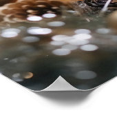 Schattigee kerstchinchilla's poster (Hoek)