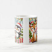 Schattigee Kerstdieren Design Mok (Center)