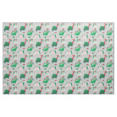 Schattigee kerstdinosaurussen op grijs stof (Fat Quarter)