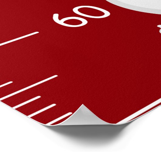 Schattigee kerstelement groeikaart poster (Hoek)