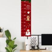 Schattigee kerstelement groeikaart poster (Thuiskantoor)